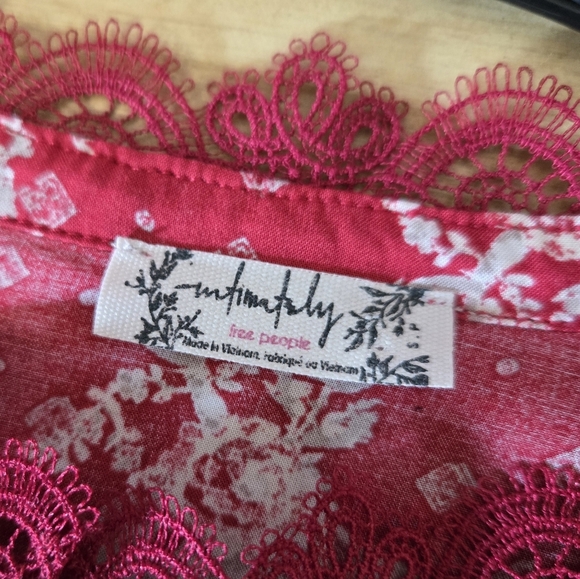 Free People After Hours Bodysuit in Red Size Small - Picture 8 of 10